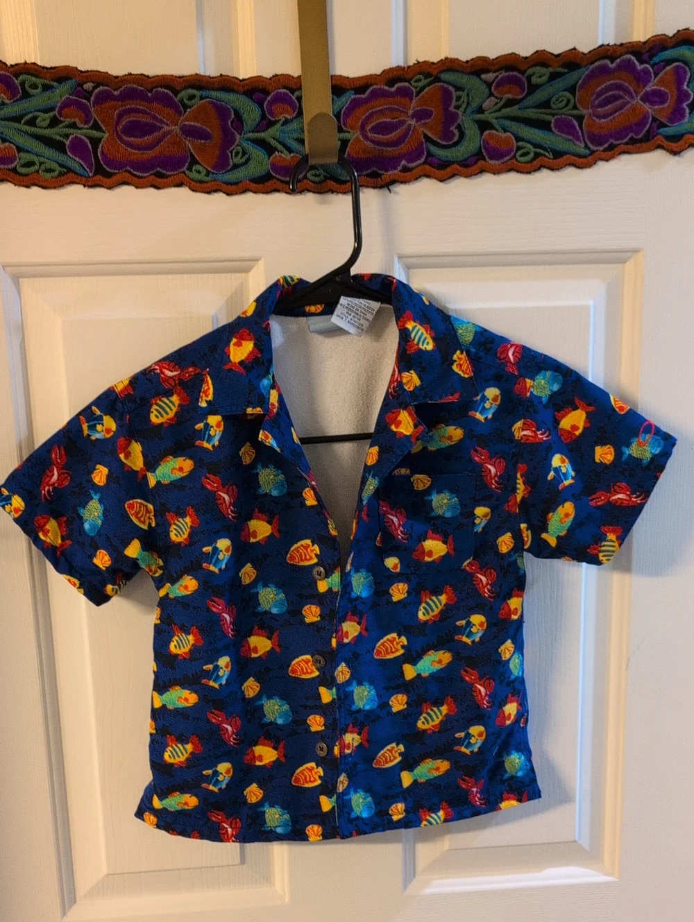 Kids' Towel Fish Print Shirt